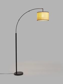 John Lewis Angus Arched Floor Lamp, Black