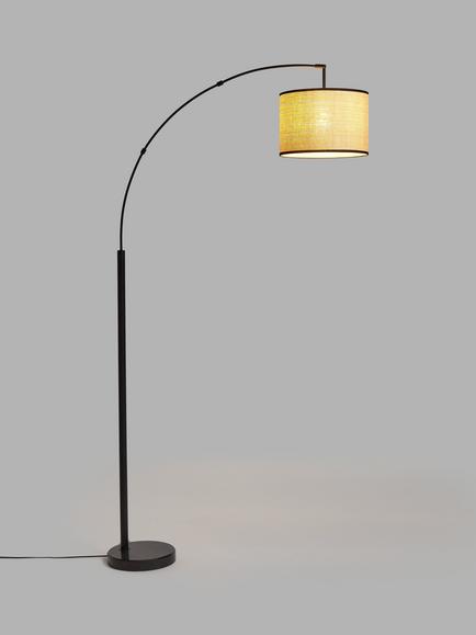 John Lewis Angus Arched Floor Lamp, Black
