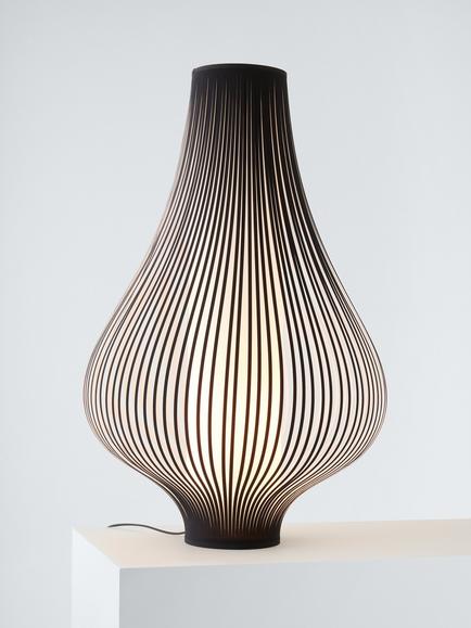 John Lewis Harmony Ribbon Large Table Lamp, Black
