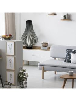 John Lewis Harmony Ribbon Large Table Lamp - view 2, Black