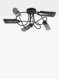 John Lewis Limbo 5 Arm Ceiling Light, Black