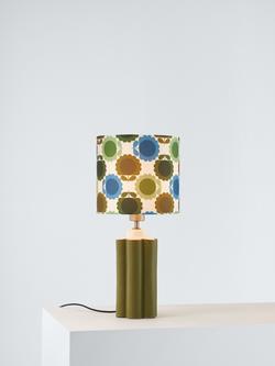 Orla Kiely Scallop Table Lamp, Green, Green
