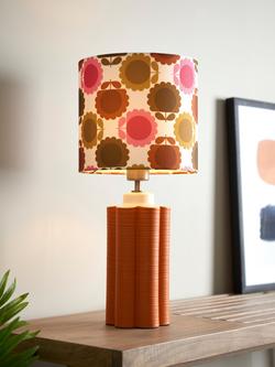 Orla Kiely Scallop Table Lamp, Terracotta, Terracotta