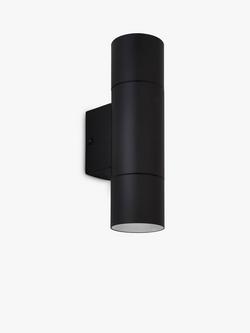 John Lewis Strom LED XL Outdoor Wall Light, Black, Black