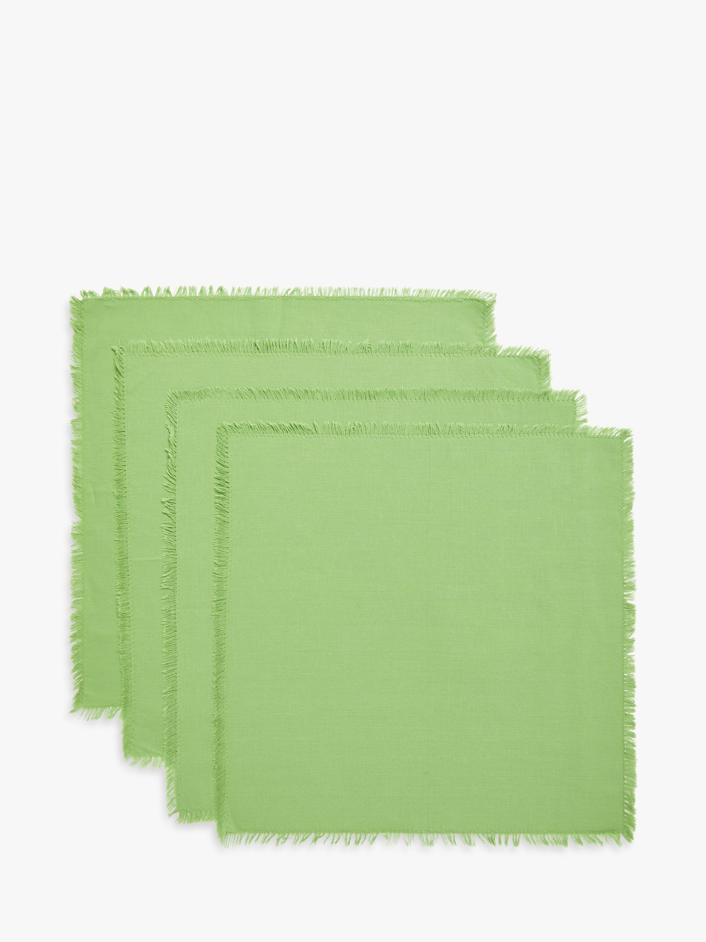 John Lewis Fringe Cotton Napkins, Set of 4