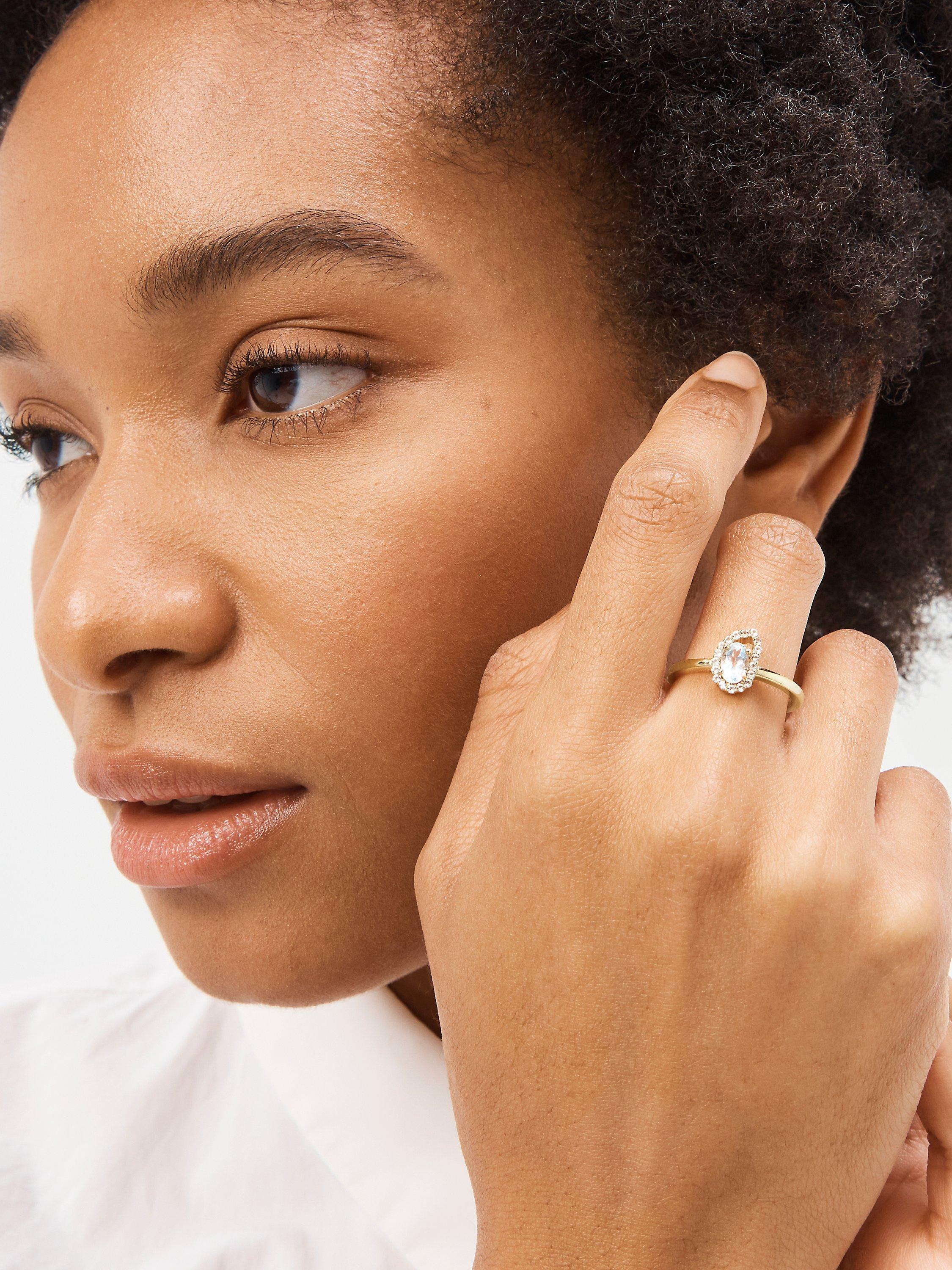 Product image 2 of 9, which shows John Lewis Bright Young Gems Limited Edition 9ct Yellow Gold Topaz Cocktail Ring, Gold, P