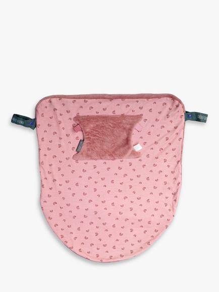 Cheeky Chompers Rainbow Rose Baby Travel Blanket, Pink, Pink