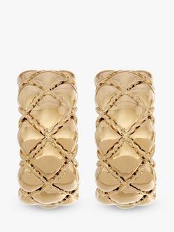 Eclectica Pre-Loved 18ct Gold Plated Half Hoop Clip-On Earrings, Dated Circa 1980s, Gold