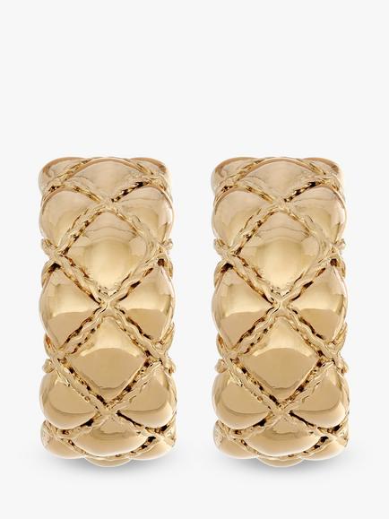 Eclectica Pre-Loved 18ct Gold Plated Half Hoop Clip-On Earrings, Dated Circa 1980s, Gold