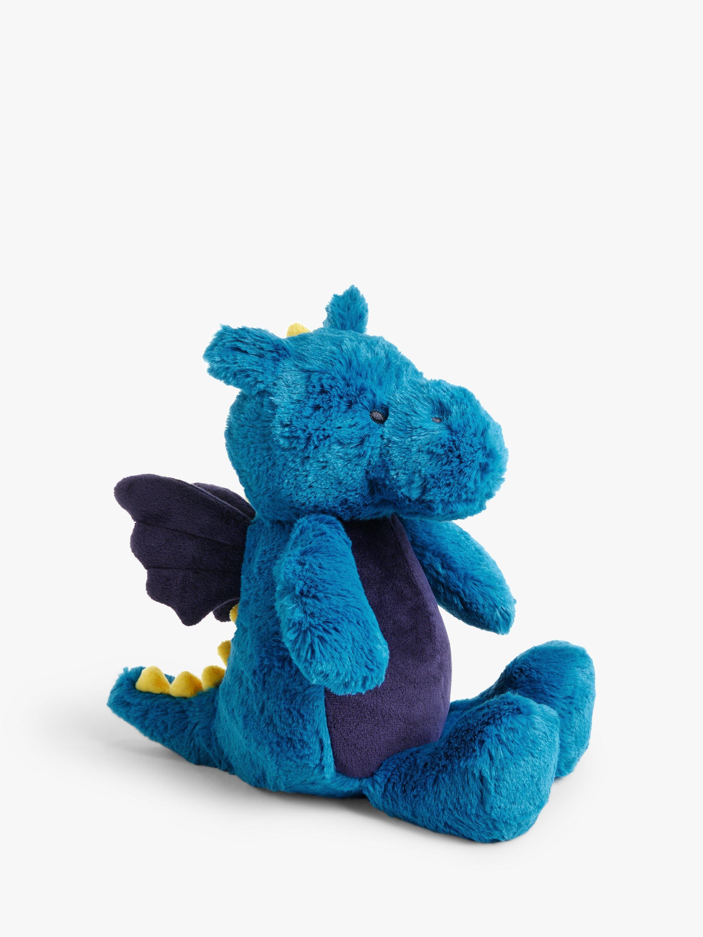 John Lewis Dragon Soft Toy, Teal