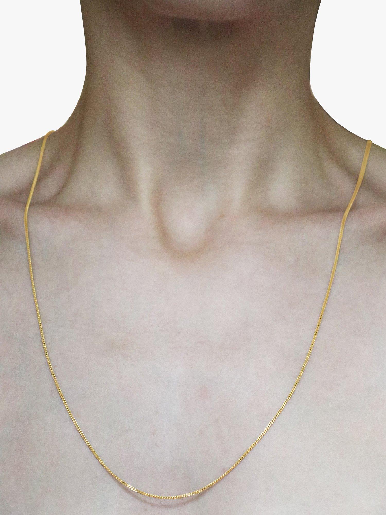 Milton & Humble Jewellery Pre-Loved 9ct Yellow Gold Curb Link Chain Necklace, Dated 1979