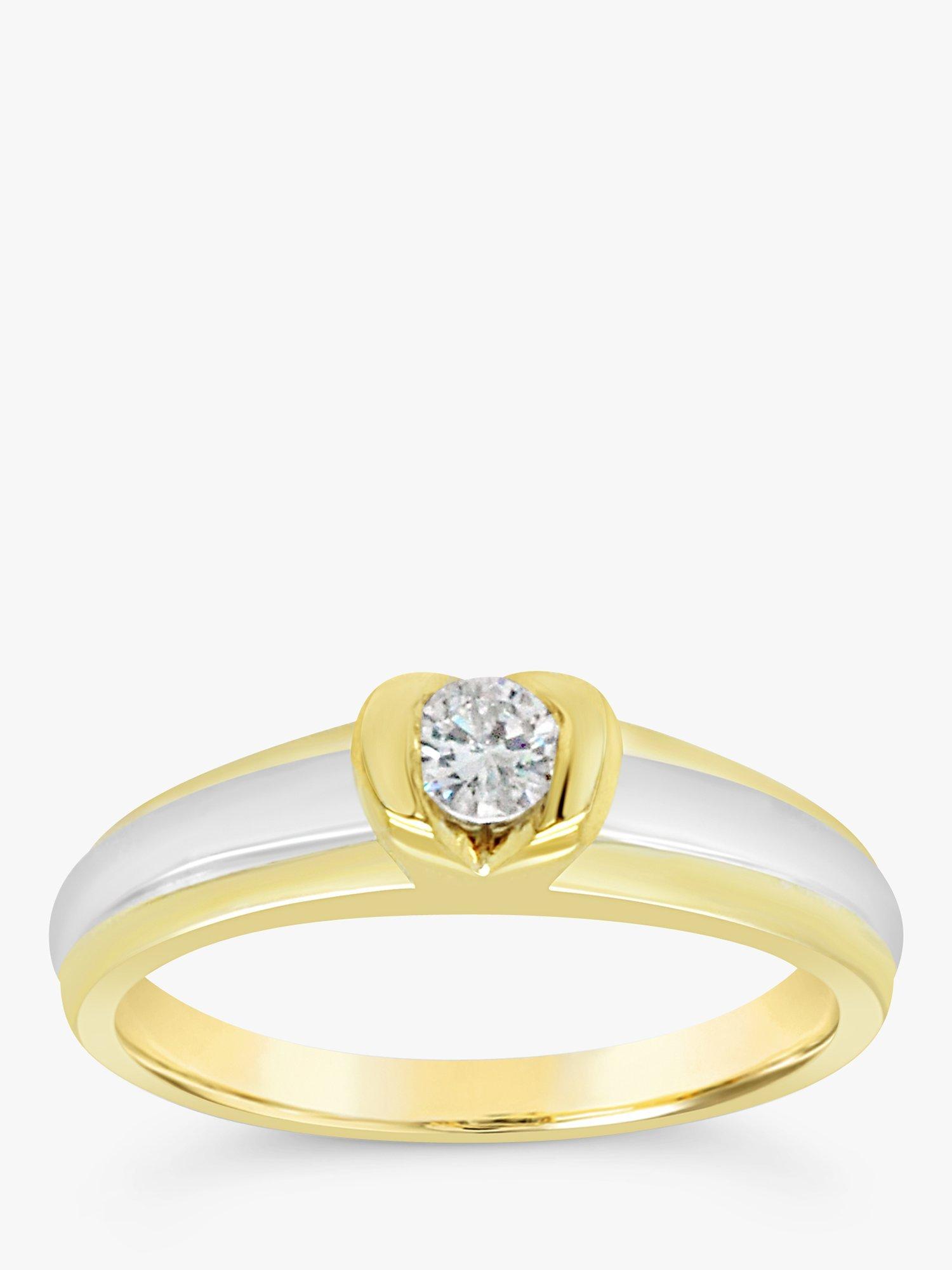 Product image 2 of 5, which shows Milton & Humble Jewellery Pre-Loved 18ct Yellow & White Gold Diamond Ring
