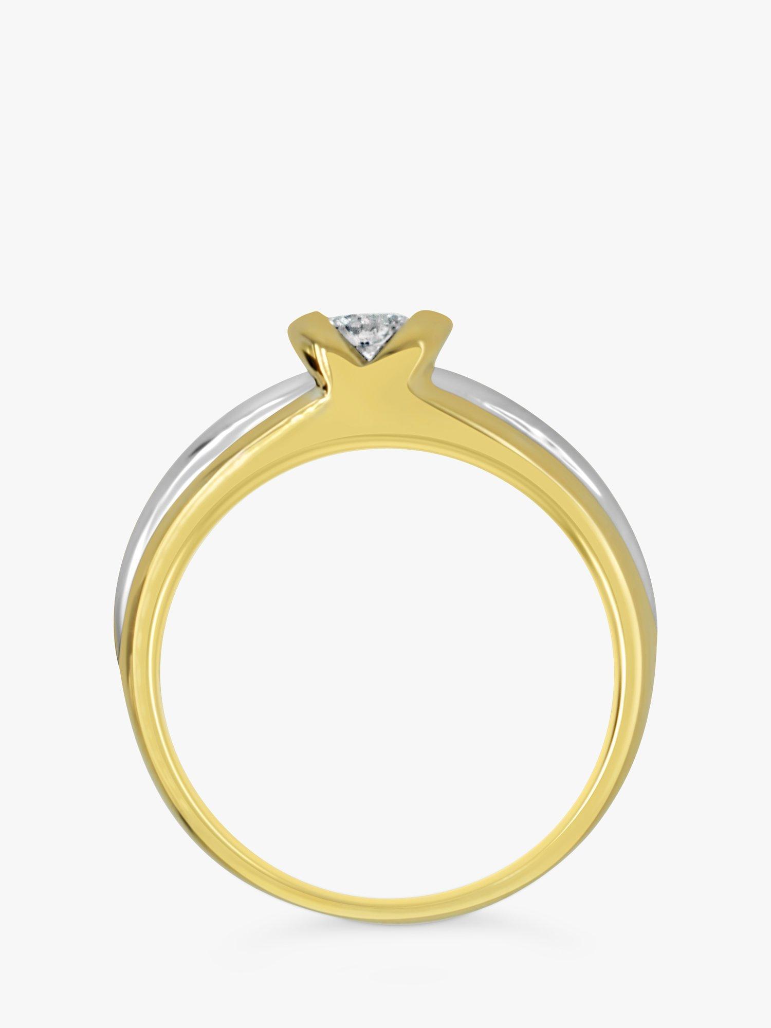 Product image 4 of 5, which shows Milton & Humble Jewellery Pre-Loved 18ct Yellow & White Gold Diamond Ring