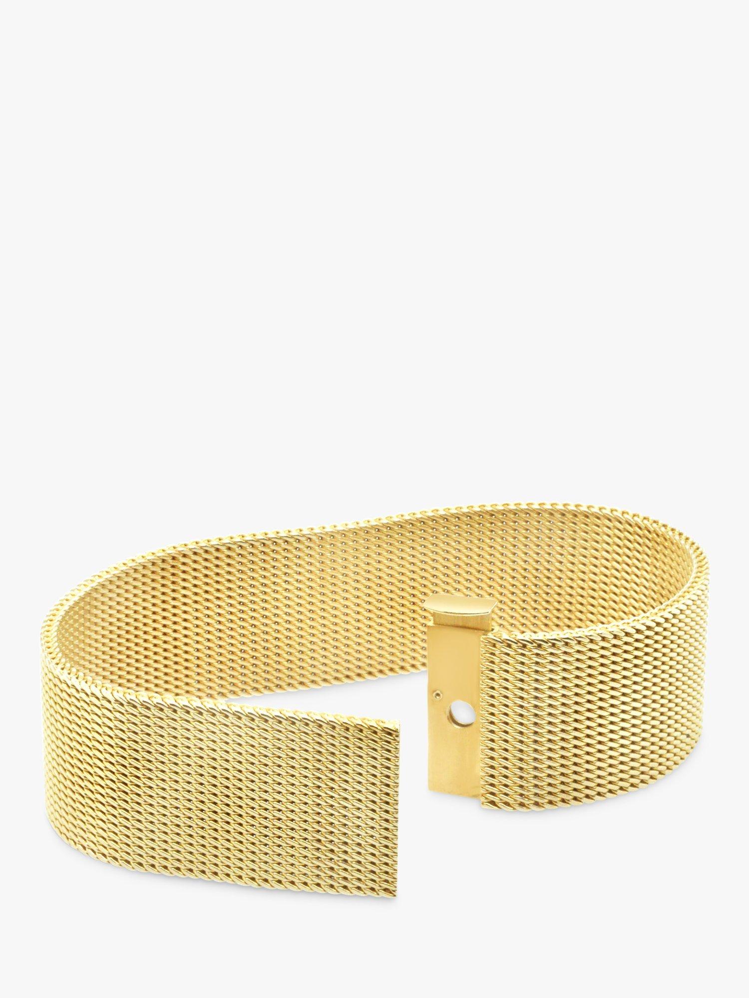 Product image 3 of 3, which shows Milton & Humble Jewellery Pre-Loved Saunders & Shepherd 9ct Yellow Gold Mesh Bracelet, Dated London 1974