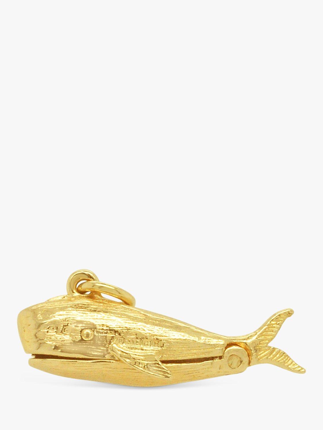 Product image 1 of 2, which shows Milton & Humble Jewellery Pre-Loved 9ct Yellow Gold Jonah and The Whale Pendant Charm, Dated Birmingham 1989