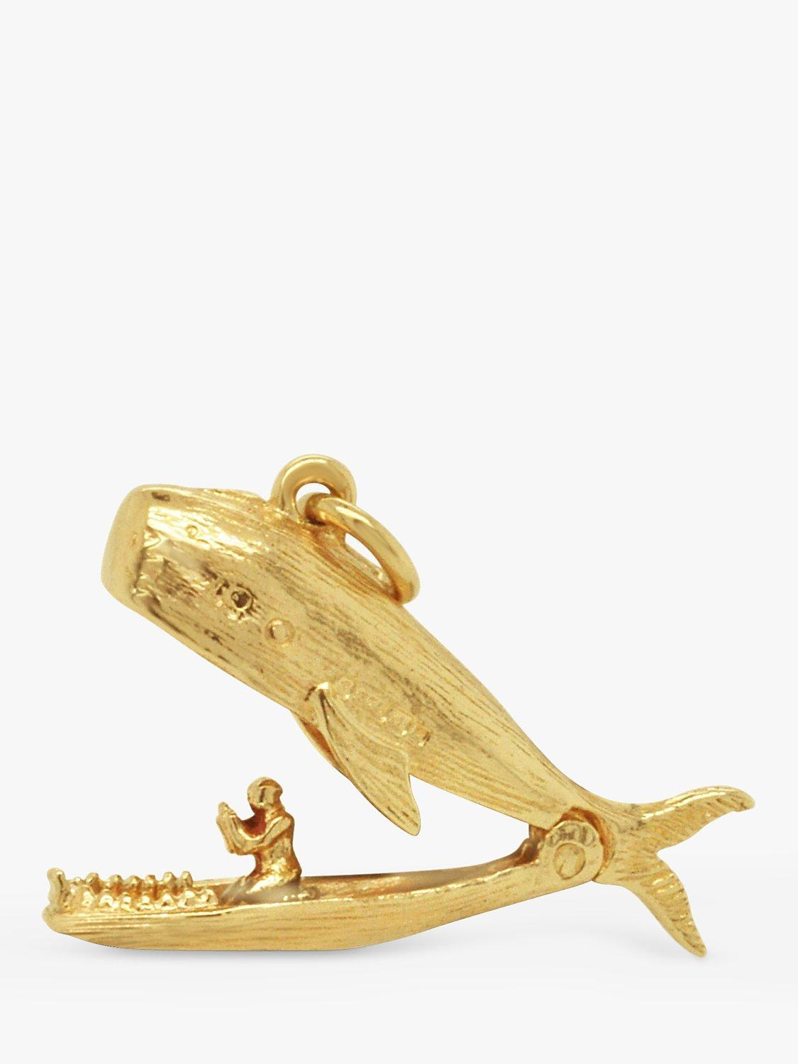 Product image 2 of 2, which shows Milton & Humble Jewellery Pre-Loved 9ct Yellow Gold Jonah and The Whale Pendant Charm, Dated Birmingham 1989