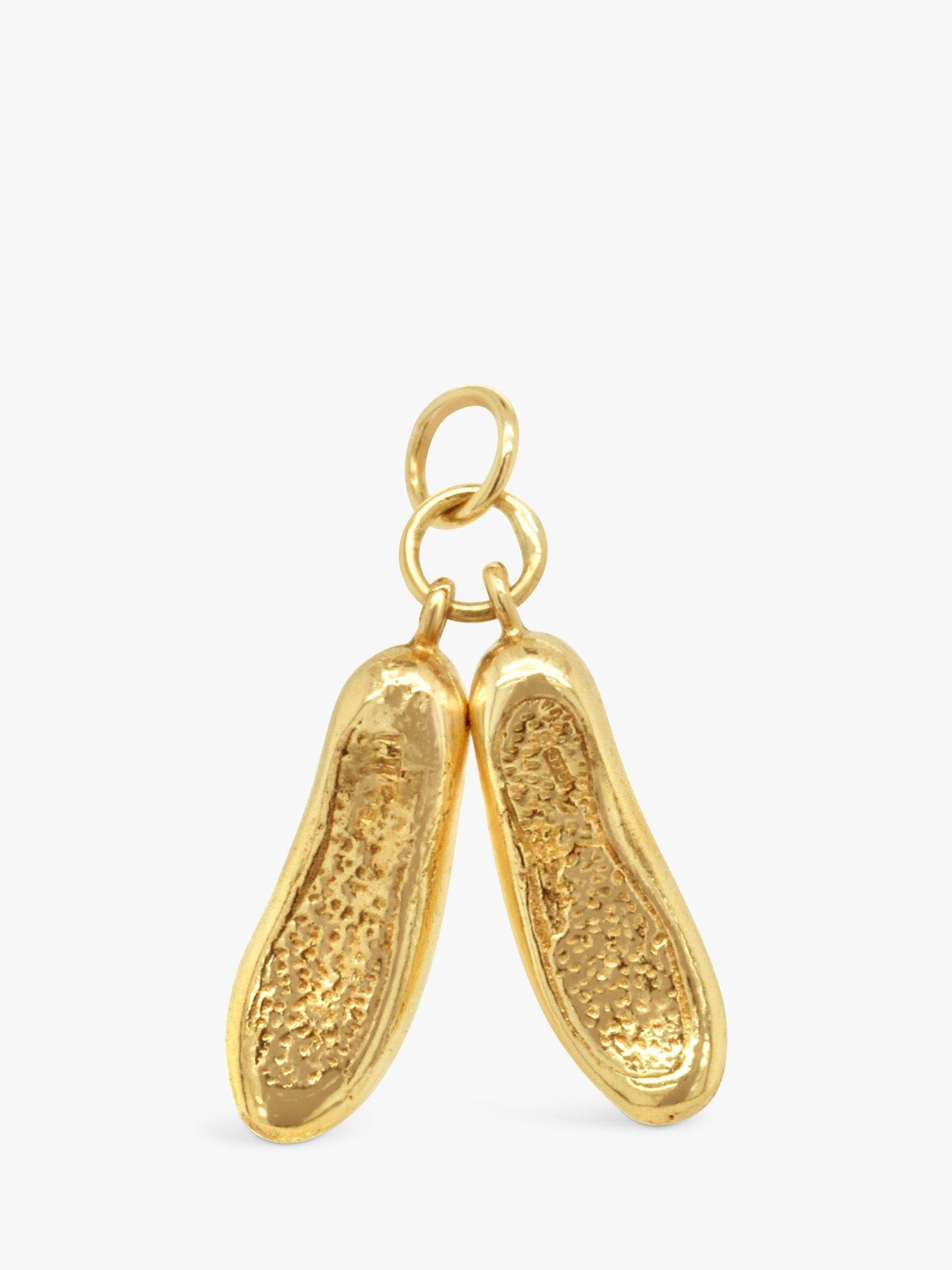 Product image 2 of 2, which shows Milton & Humble Jewellery Pre-Loved 9ct Yellow Gold Ballet Slipper Charm, Dated London 1972