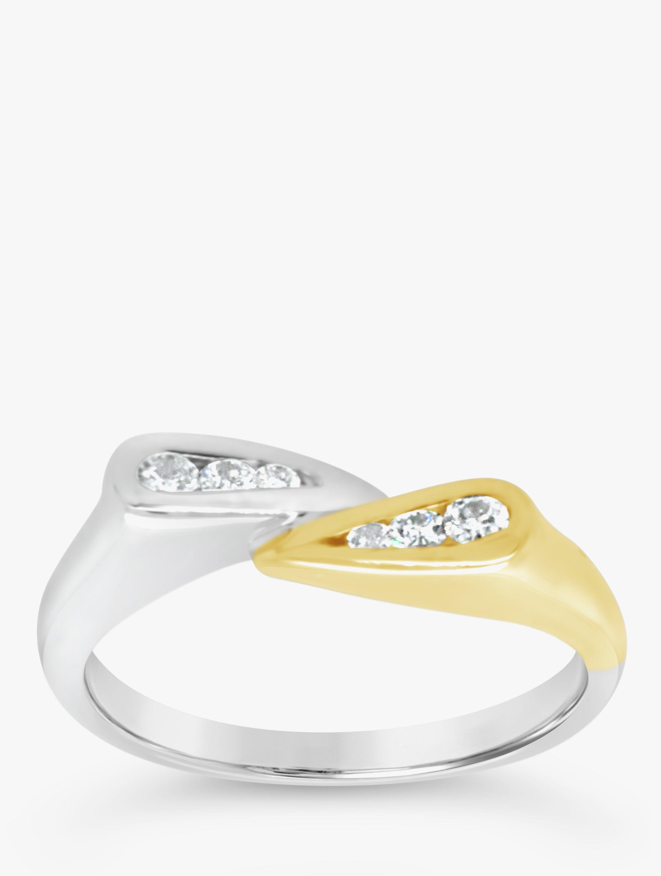 Milton & Humble Jewellery Pre-Loved 14ct White & Yellow Gold Diamond Ring