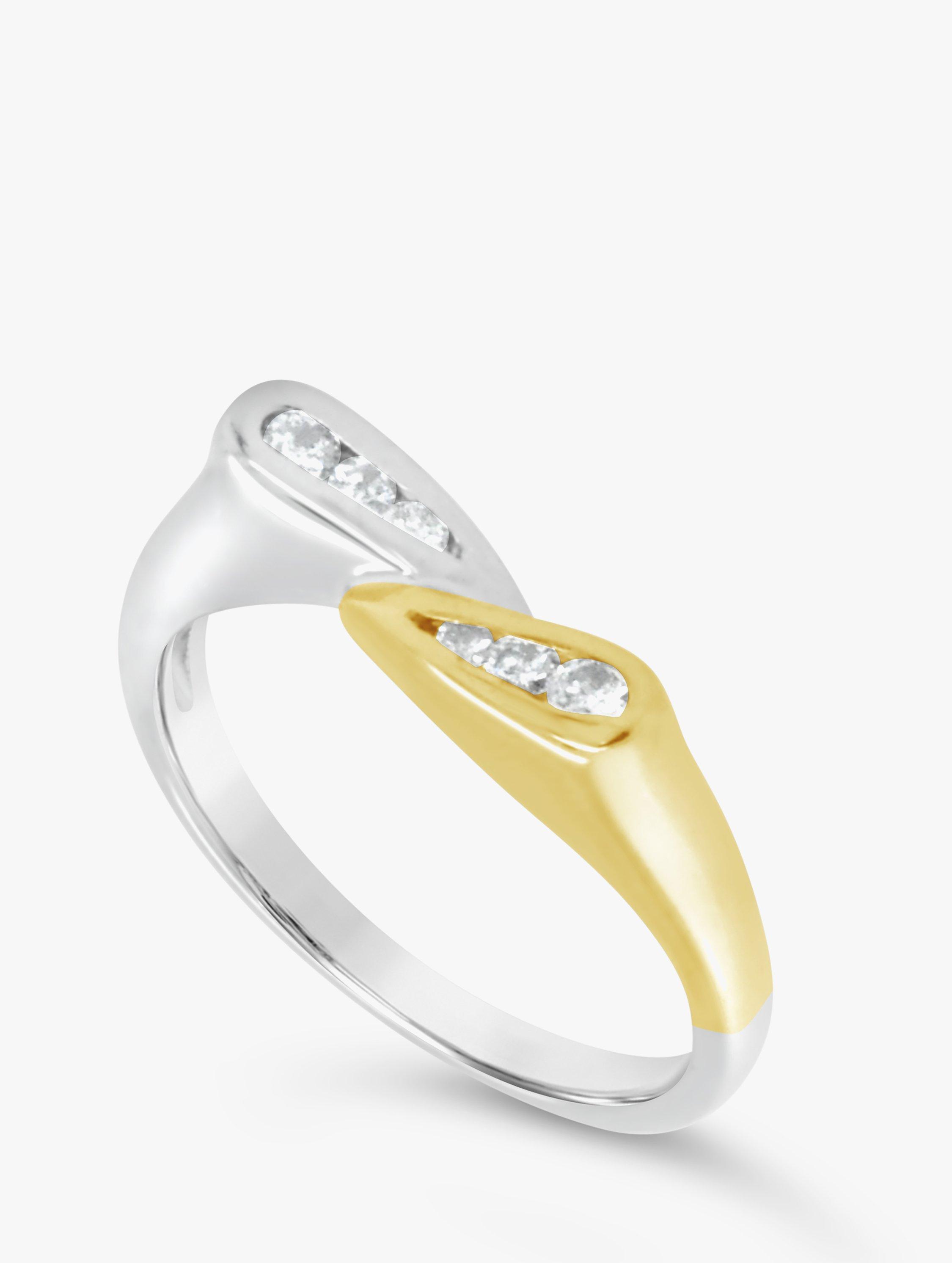 Milton & Humble Jewellery Pre-Loved 14ct White & Yellow Gold Diamond Ring