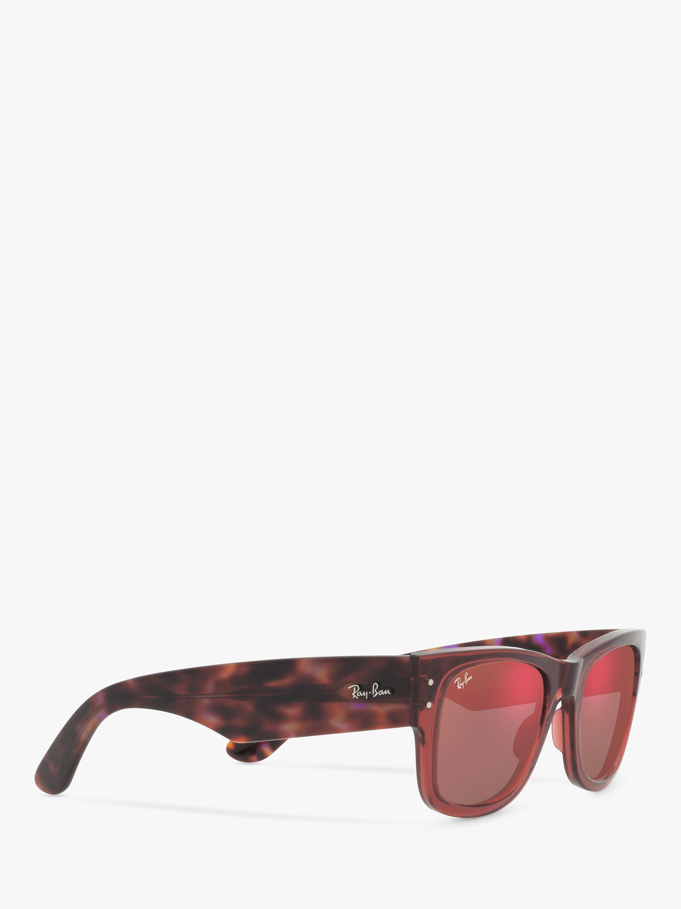 Product image 11 of 11, which shows Ray-Ban RB0840S Mega Wayfarer Sunglasses, Transparent Pink