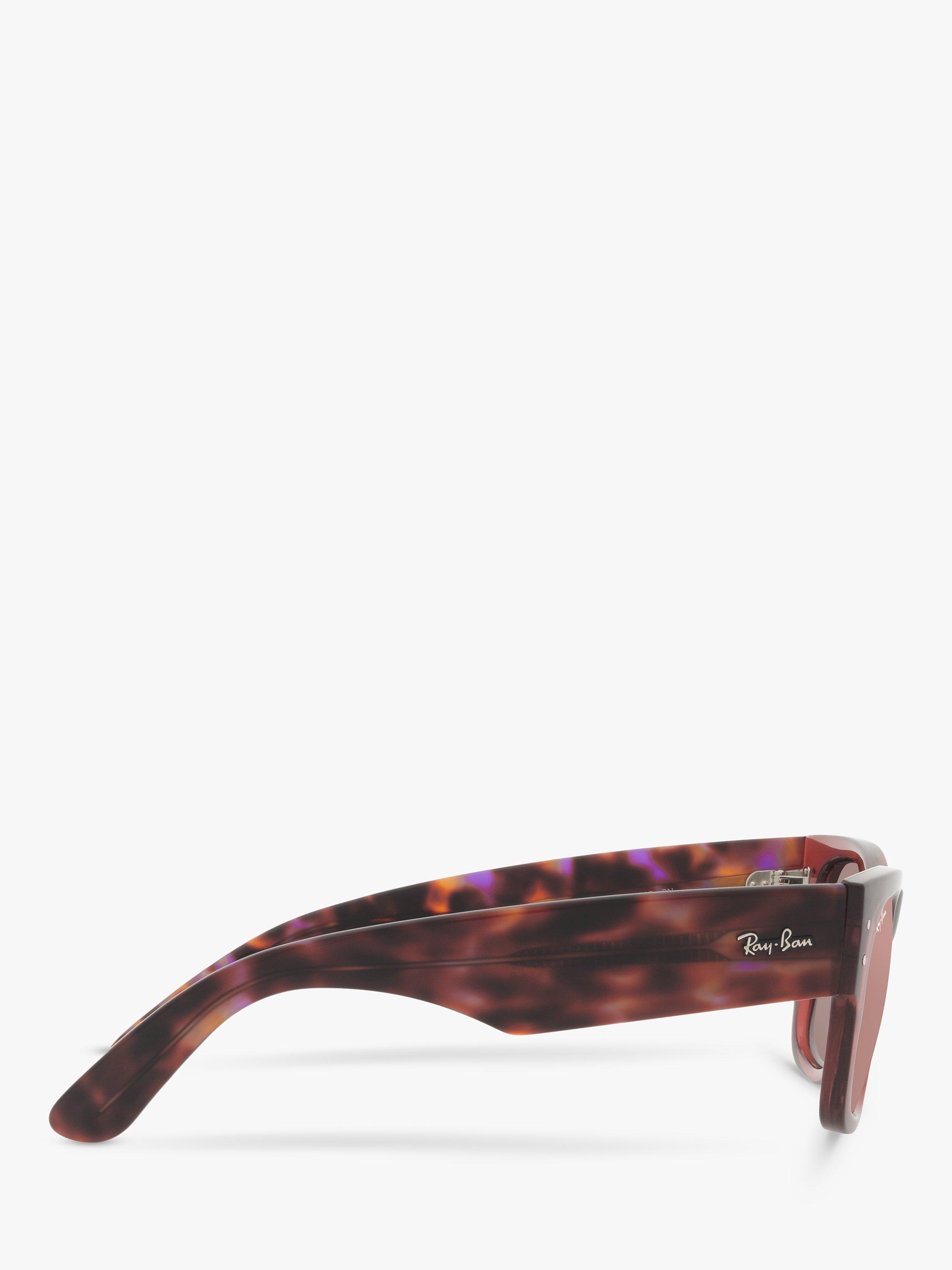 Product image 10 of 11, which shows Ray-Ban RB0840S Mega Wayfarer Sunglasses, Transparent Pink