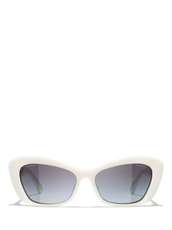 CHANEL Butterfly Sunglasses CH5481H Opal White/Blue Gradient - view 2, Opal White/Blue Gradient
