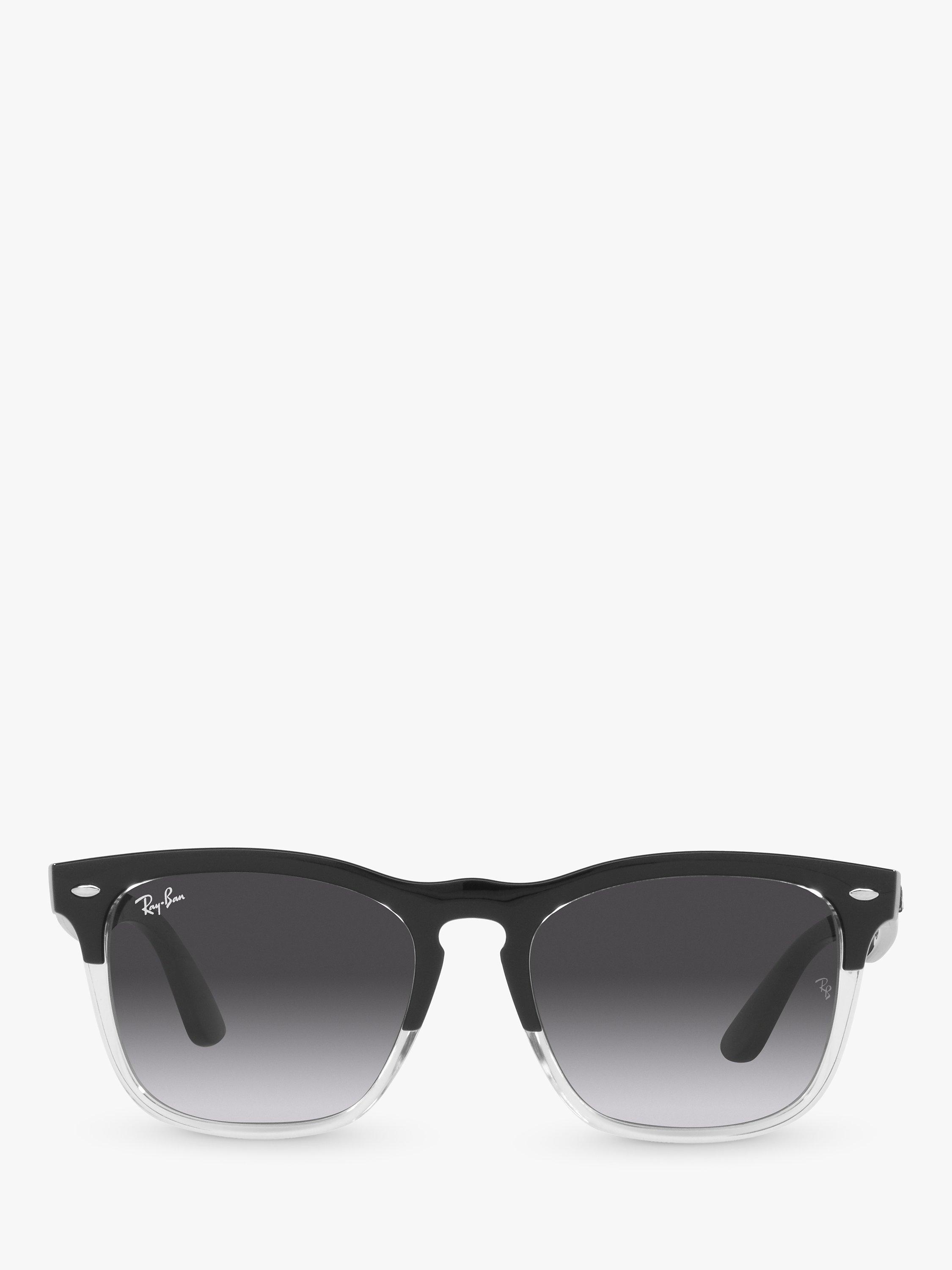 Product image 3 of 11, which shows Ray-Ban RB4487 Unisex Steve D-Frame Sunglasses, Black/Grey Gradient