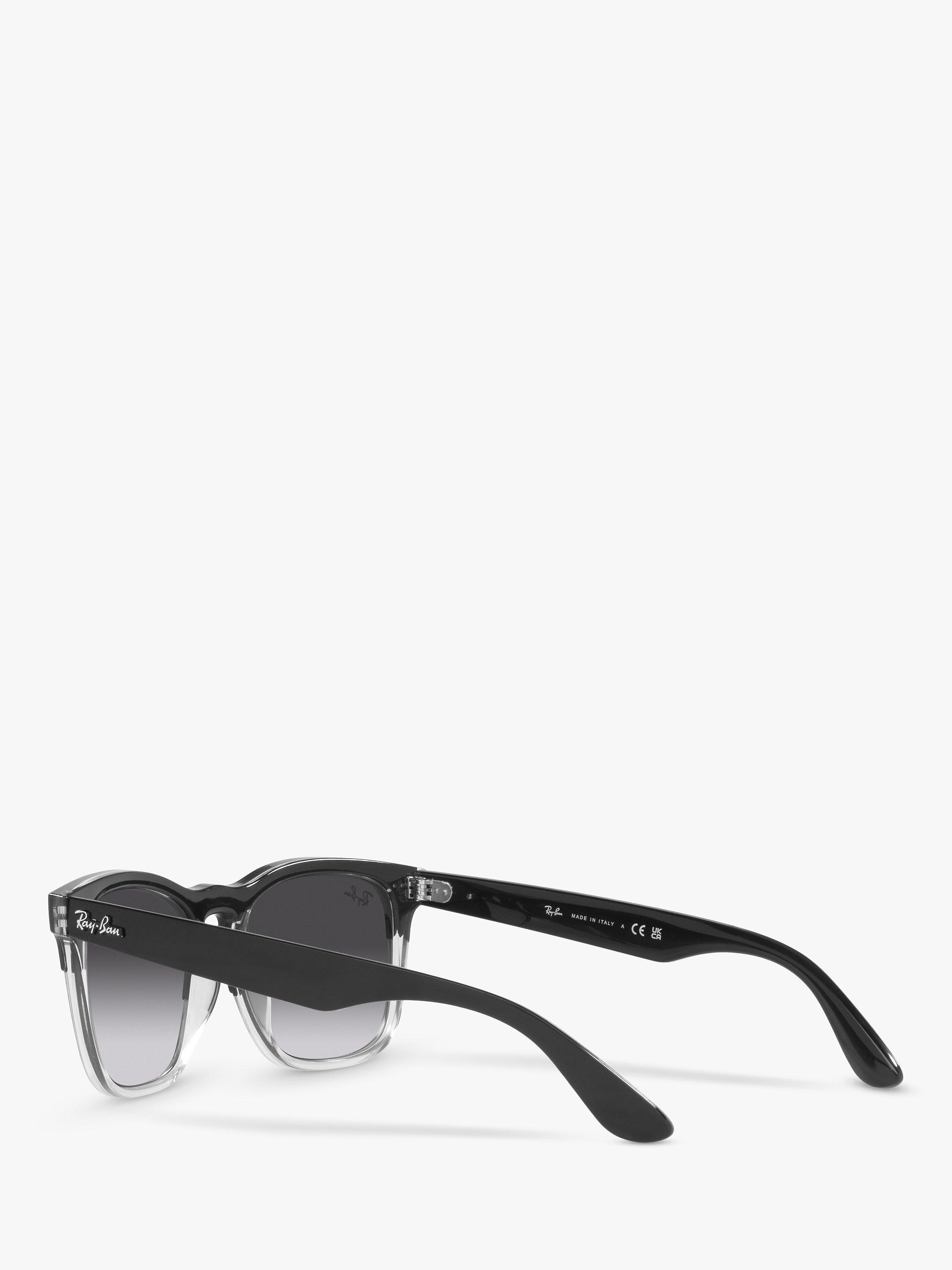 Product image 5 of 11, which shows Ray-Ban RB4487 Unisex Steve D-Frame Sunglasses, Black/Grey Gradient