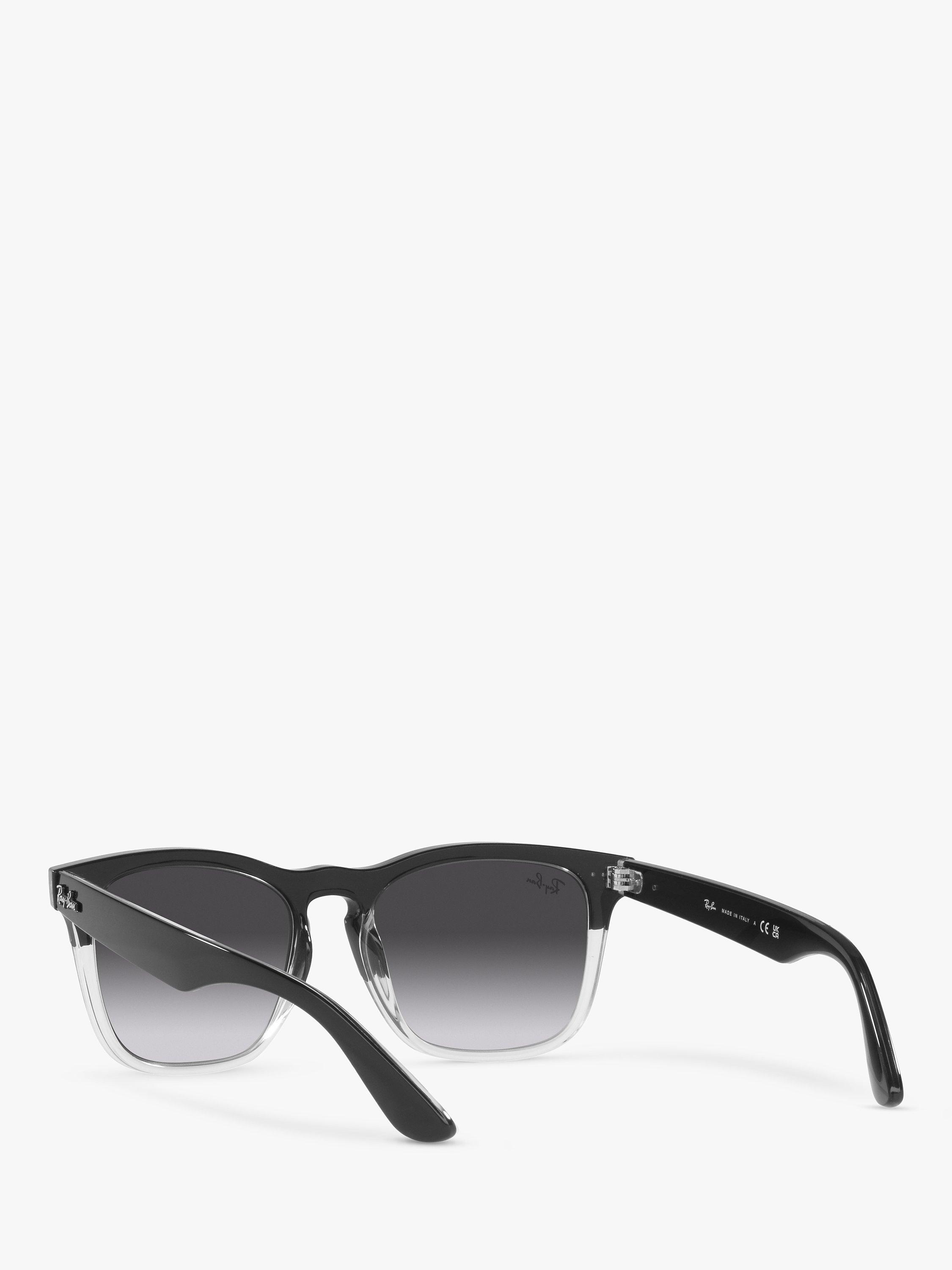 Product image 6 of 11, which shows Ray-Ban RB4487 Unisex Steve D-Frame Sunglasses, Black/Grey Gradient