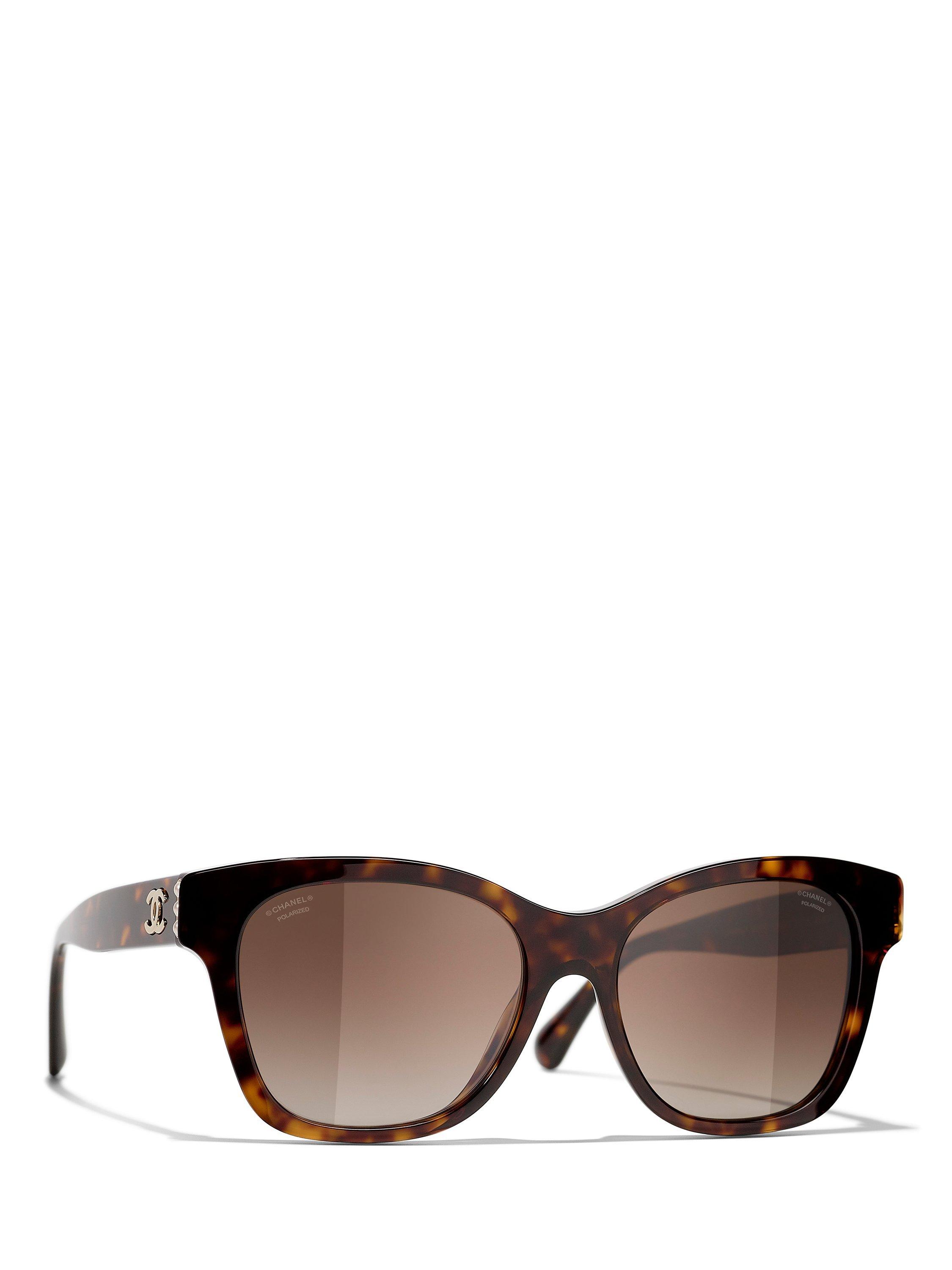 CHANEL Rectangular Sunglasses CH5482H Dark Havana Brown Gradient