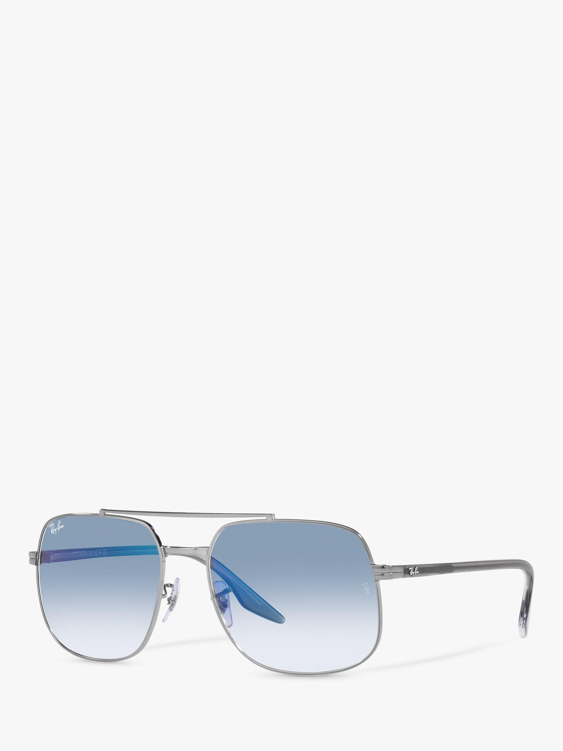 Product image 1 of 11, which shows Ray-Ban RB3699 Men's Square Sunglasses, Gunmetal