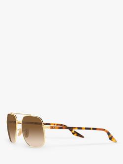 Ray-Ban RB3699 Unisex Square Sunglasses, Arista Gold/Brown Gradient - view 2, Arista Gold/Brown Gradient