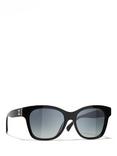 CHANEL Rectangular Sunglasses CH5482H Black/Grey Gradient