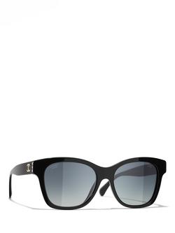 CHANEL Rectangular Sunglasses CH5482H Black/Grey Gradient, Black/Grey Gradient