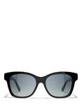 CHANEL Rectangular Sunglasses CH5482H Black/Grey Gradient