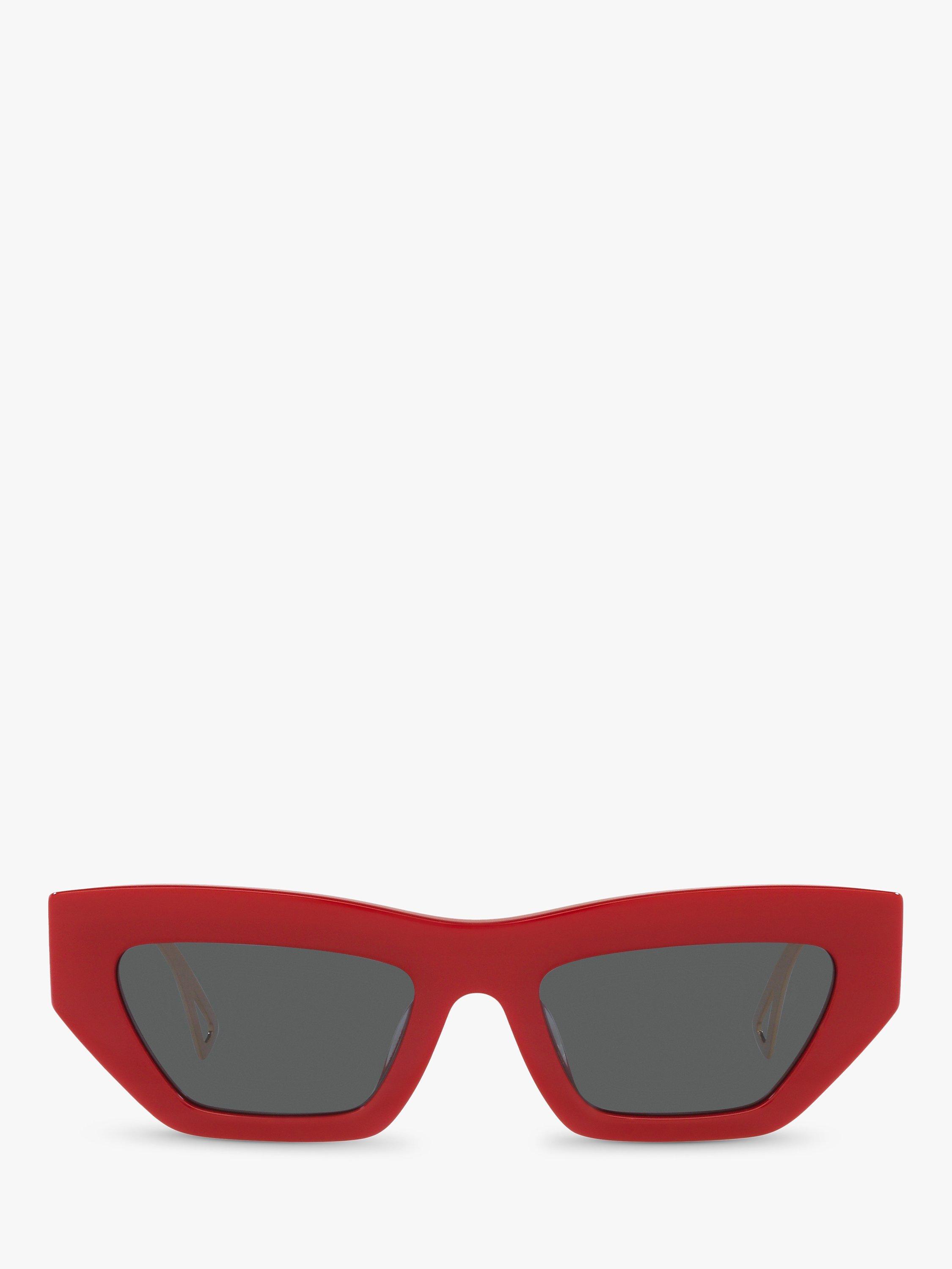 Product image 3 of 11, which shows Versace VE4432U Women's Irregular Sunglasses, Red/Grey