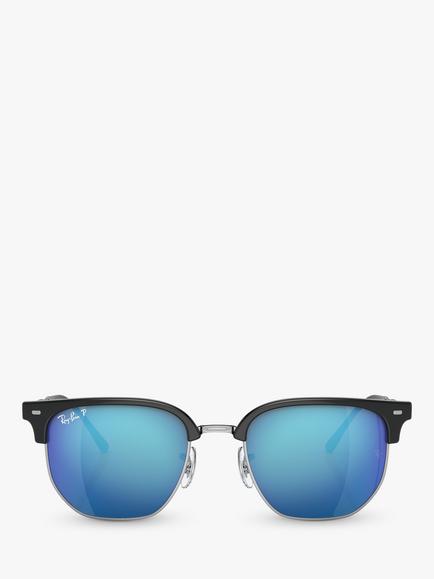 Ray-Ban RB8265 Irregular Sunglasses, Black/Silver - view 2, Black/Silver