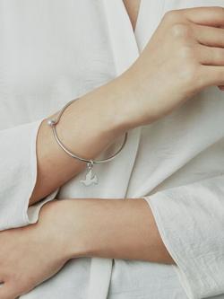 Recognised Dove Popon Bangle - view 2, Silver