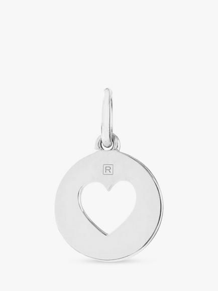 Recognised Heart Popon Pendant Charm, Silver