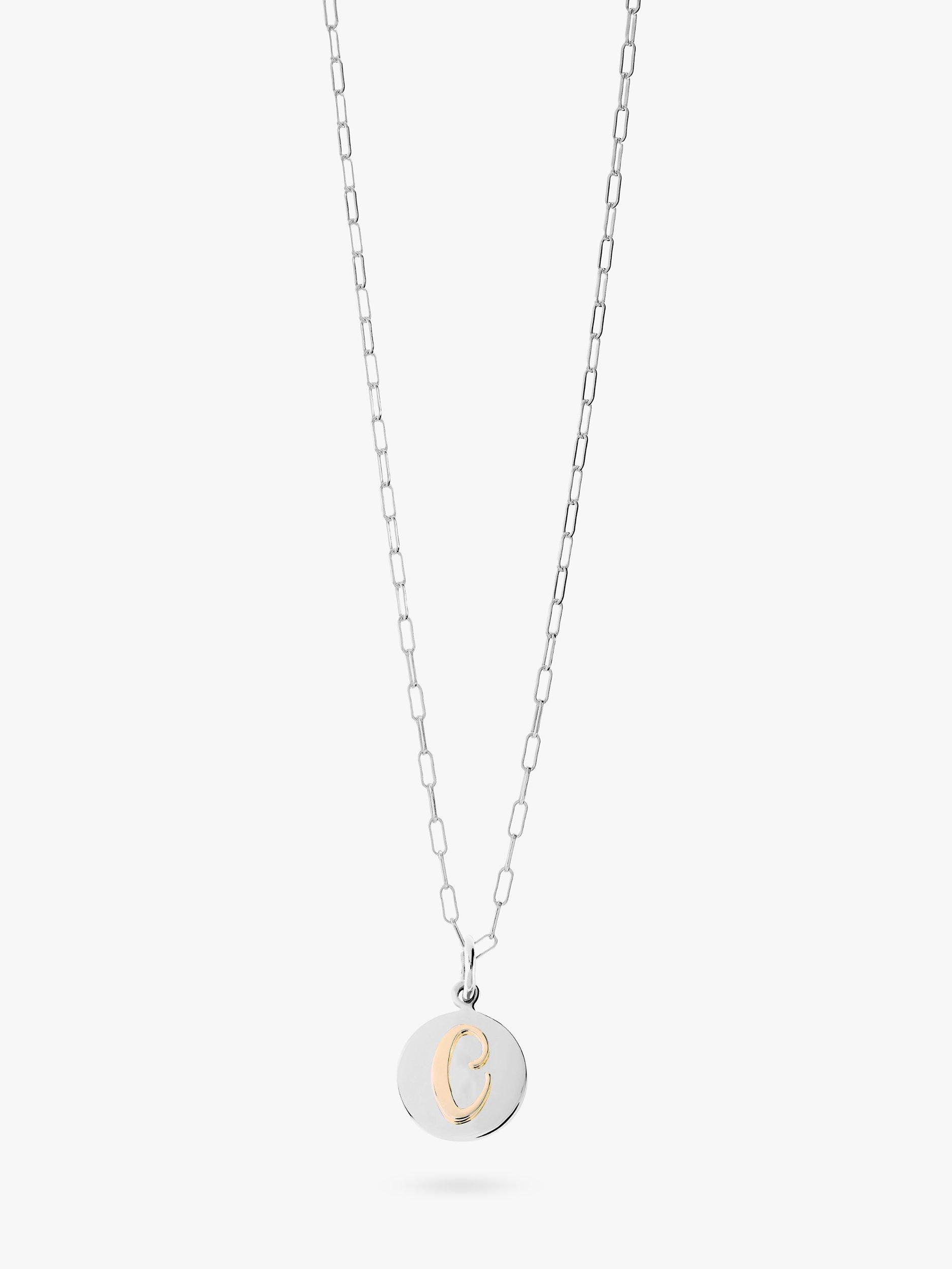 Recognised Alphabet Popon Pendant Necklace, Silver, C