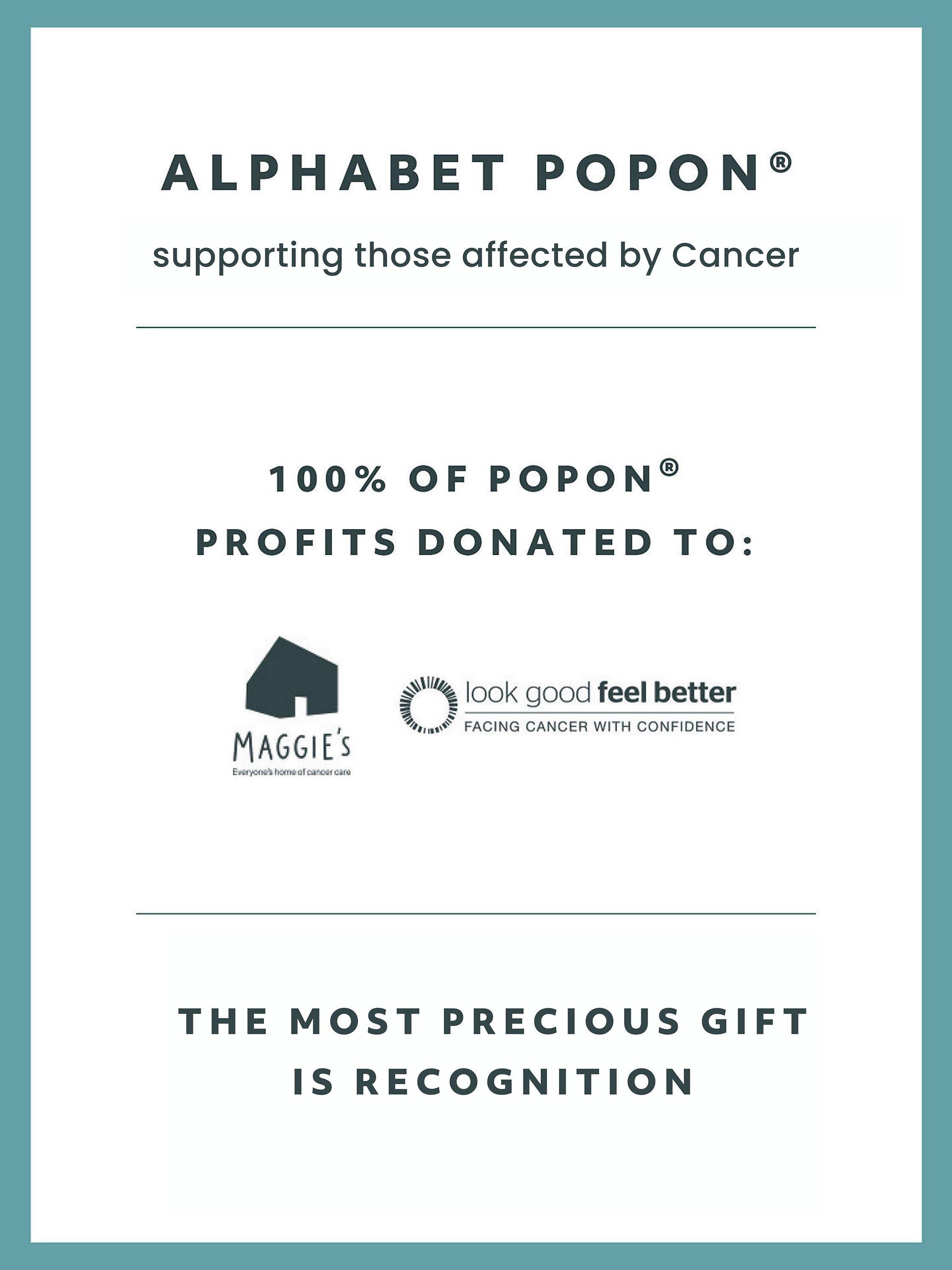 Product image 4 of 5, which shows Recognised Alphabet Popon Pendant Necklace, Gold, R