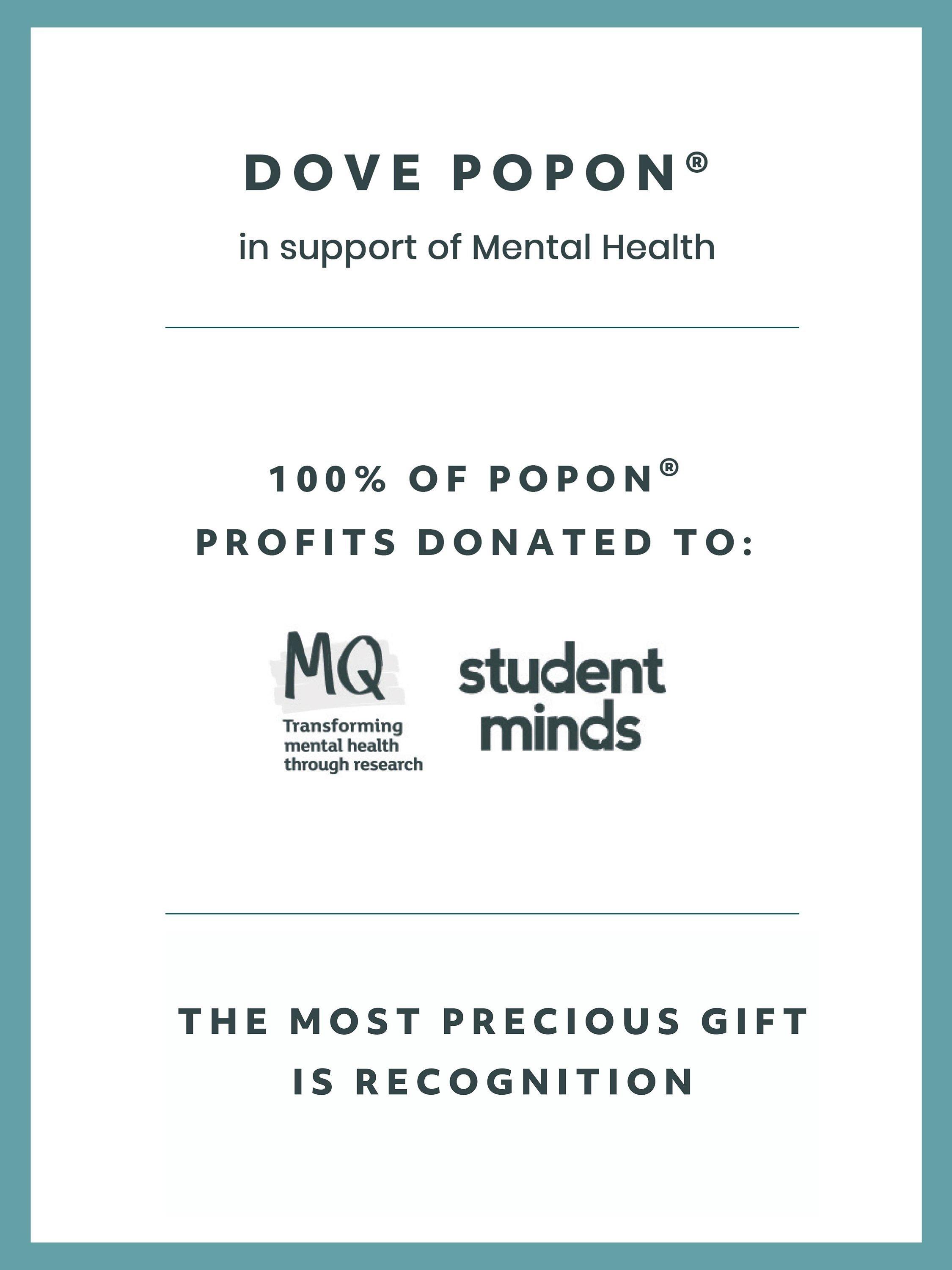 Product image 4 of 5, which shows Recognised Dove Popon Bobble Chain Pendant Necklace, Gold