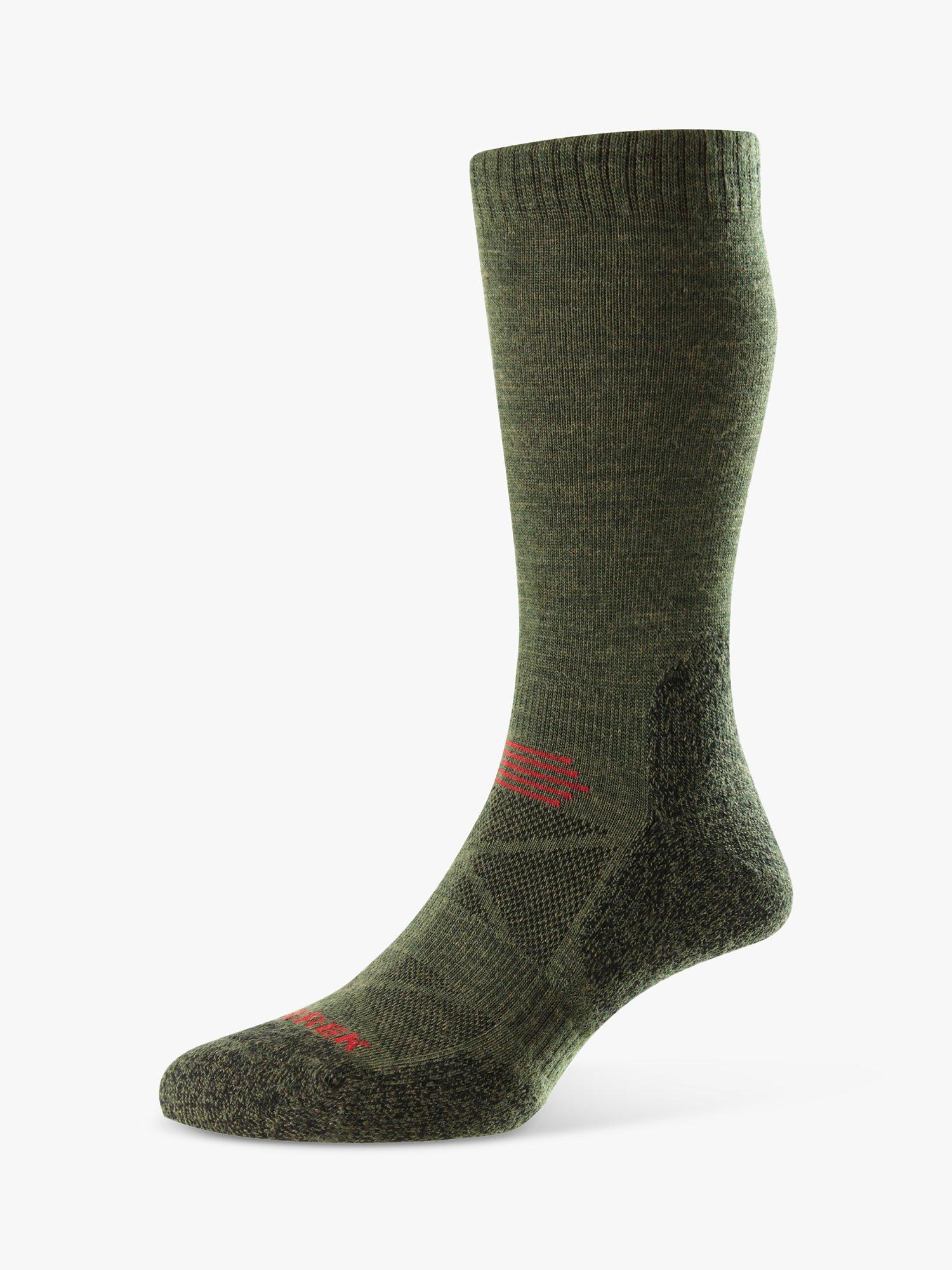 HJ Hall Protrek Socks, Moss/Green Marl