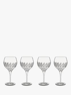 Luigi Bormioli Diamante Gin Balloon Glass, Set of 4, 650ml, Clear, Clear