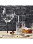 Luigi Bormioli Diamante Double Old Fashioned Glass Tumblers, Set of 4, 380ml, Clear