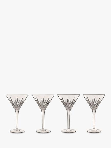 Luigi Bormioli Mixology Martini Cocktail Glass, Set of 4, 215ml, Clear, Clear