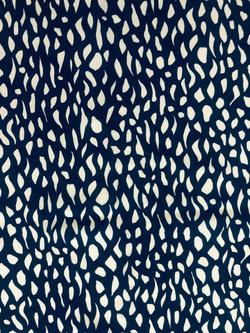 John Kaldor Hermione Dash Crepe Fabric, Royal Blue, Royal Blue