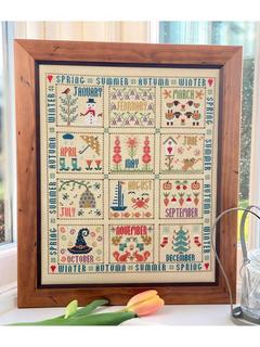 Historical Sampler Company Our Year Cross Stitch Sampler Kit