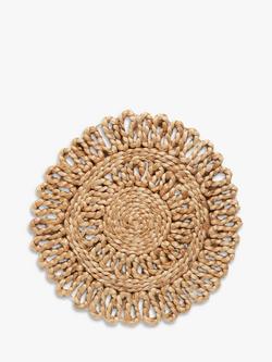 John Lewis Hand Braided Placemats, Set of 2, Natural, Natural Natural