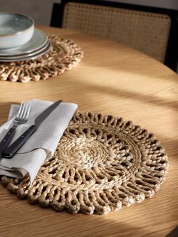 John Lewis Hand Braided Placemats, Set of 2, Natural - view 2, Natural Natural